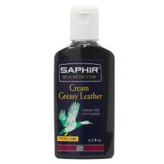 Крем для обуви SAPHIR CREME CUIRS GRAS черный