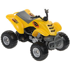Мотоцикл Autotime "Quadrobike "Monster" 1:16, желтый