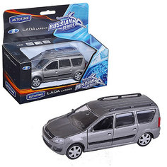 Машинка Autotime Lada Largus гражданская, 1:38, серебряная
