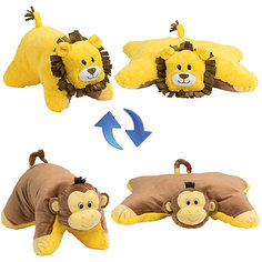 Подушка-Вывернушка 2в1 1toy "Лев-Обезьянка"