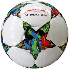 Мяч футбольный X-Match, 2 слоя PVC, машин.обр., в ассорт.
