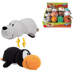 Мягкая игрушка-вывернушка 1toy Пингвин - Морской котик, 20 см