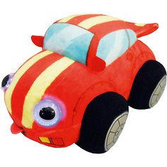 Мягкая игрушка 1toy "Дразнюка-Биби" Машинка, 15 см, свет, звук