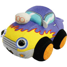 Мягкая игрушка 1toy "Дразнюка-Биби" Автомобильчик, 15 см, свет, звук