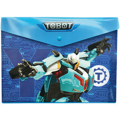 Папка-конверт с кнопкой Limpopo"Tobot" "Tobot" А4, синий