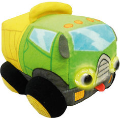 Мягкая игрушка 1toy "Дразнюка-Биби" Грузовичок, 15 см, свет, звук
