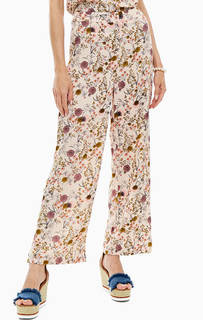 Брюки из вискозы с цветочным принтом Ichi