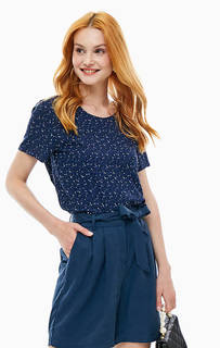 Блуза из вискозы с цветочным принтом Ichi