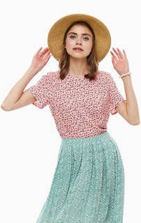 Блуза из вискозы с цветочным принтом Ichi