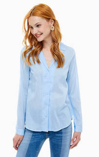 Синяя хлопковая рубашка Ichi