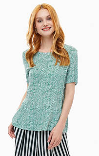 Зеленая блуза из вискозы Ichi