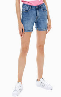 Джинсовые шорты с легкими заломами Ichi