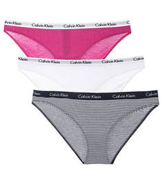 Комплект из трех хлопковых трусов-слипов Calvin Klein