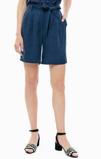 Синие шорты с поясом Ichi