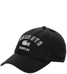 Бейсболка из хлопка с вышивкой Lacoste