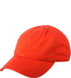 Красная хлопковая бейсболка Lacoste