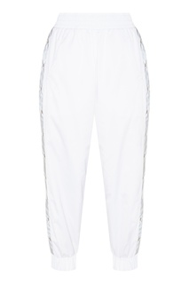 Белые брюки с серыми лампасами Sport Angel