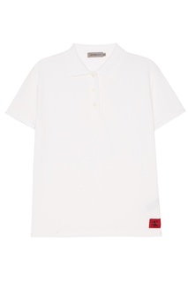 Белая футболка-поло из хлопка Calvin Klein