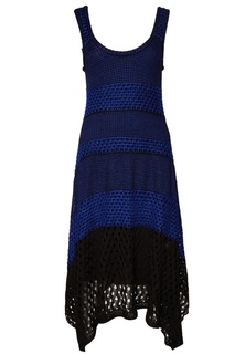 Синее вязаное платье Proenza Schouler