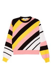 Шерстяной джемпер в полоску Msgm