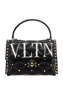 Черная стеганая сумка Candystud Valentino