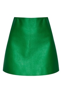Зеленая юбка-мини из хлопка Courreges