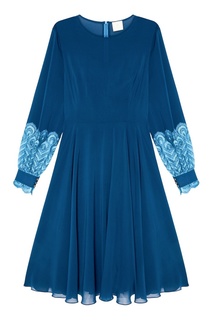 Синее платье из шелка The Dress