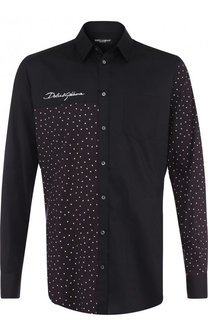 Хлопковая сорочка с принтом Dolce &amp; Gabbana