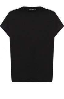 Хлопковая футболка свободного кроя Dolce &amp; Gabbana