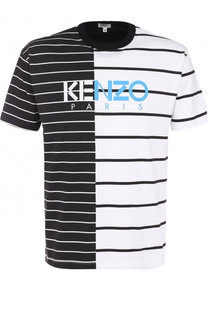 Хлопковая футболка с круглым вырезом Kenzo