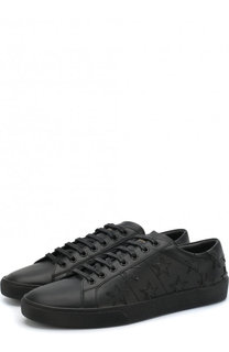 Кожаные кеды Court Classic на шнуровке Saint Laurent