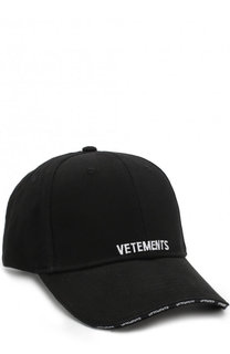 Хлопковая бейсболка Vetements