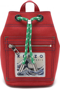 Рюкзак из текстиля с аппликацией Kenzo