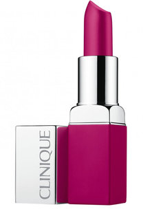 Матовая помада для губ  Pop Matte Lip Colour &amp; Primer, оттенок Shock Pop Clinique