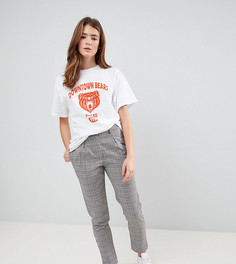 Брюки-сигареты в клетку Принц Уэльский Daisy Street - Серый