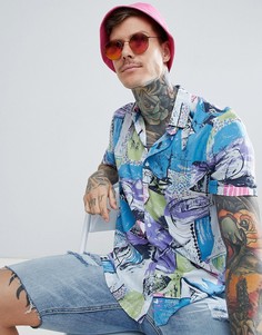 Oversize-рубашка с принтом ASOS DESIGN - Белый