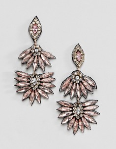 Серьги-подвески с камнями ASOS DESIGN - Мульти