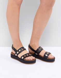 Сандалии на плоской платформе Kurt Geiger Makenna - Черный