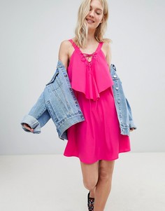 Платье со шнуровкой Vero Moda - Фиолетовый