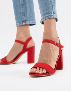 Сандалии на блочном каблуке New Look - Красный