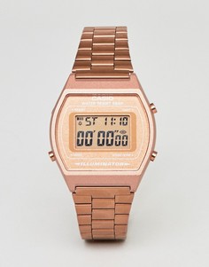 Золотисто-розовые цифровые часы Casio B640WC-1FR - Золотой