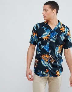 Рубашка с короткими рукавами и тропическим принтом Only &amp; Sons - Мульти