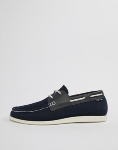 Темно-синие трикотажные мокасины PS Paul Smith - Темно-синий
