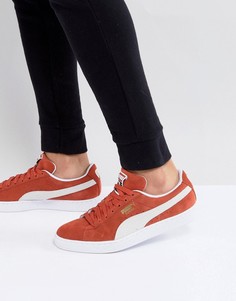 Оранжевые классические замшевые кроссовки Puma 36534707 - Оранжевый