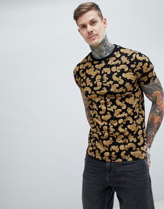 Футболка с принтом ASOS DESIGN - Черный