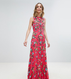 Декорированное платье макси Frock And Frill Premium - Розовый