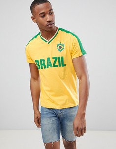 Футболка с принтом Brave Soul Brazil - Желтый