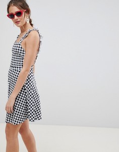 Сарафан мини в клетку ASOS DESIGN - Мульти