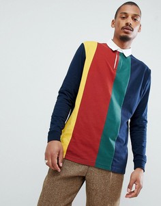 Темно-синяя свободная футболка-поло ASOS DESIGN - Темно-синий