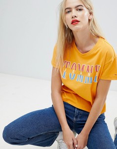 Футболка с крупным логотипом Tommy Jeans - Желтый